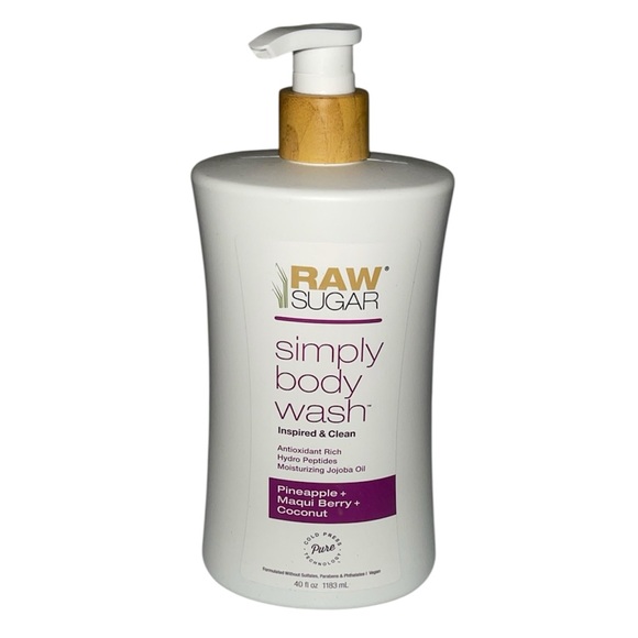 Other - Raw Sugar Simply Body Wash Inspired Clean Pineapple Maqui Berry Coconut 40 fl oz